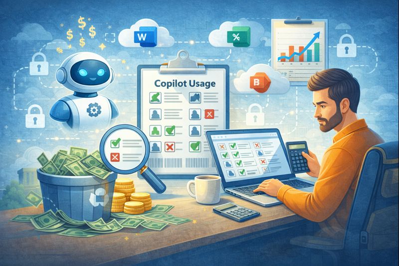 Optimisez vos licences Microsoft 365 Copilot. Réduisez les coûts, analysez l’usage réel et évitez le gaspillage logiciel grâce à un audit complet.